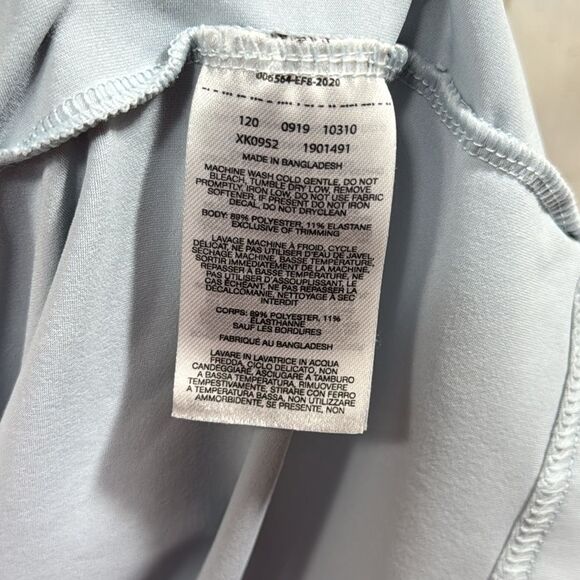 Columbia Light Blue Drawstring Waist Active T Shirt Dress Outdoor Sporty Size S - Picture 10 of 14
